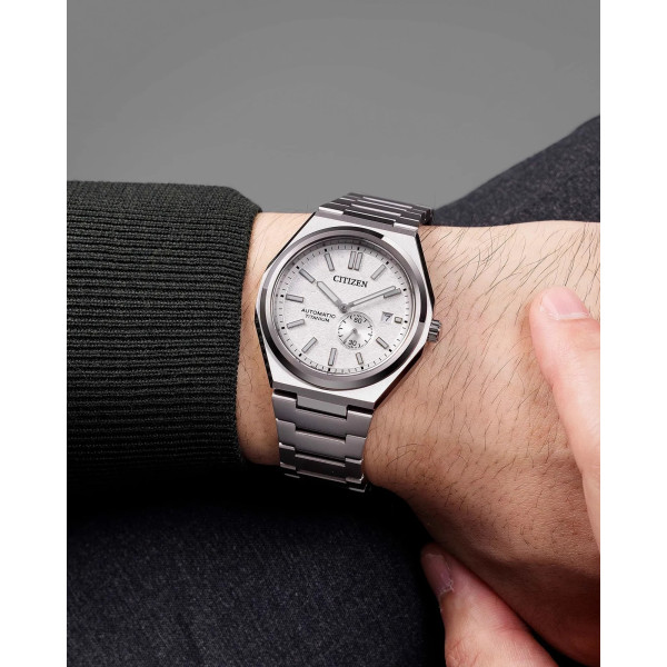 Montre Citizen Zenshin Super Titanium Mechanical Cadran Argent Bracelet Titane