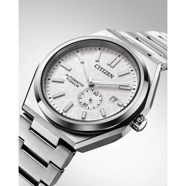 Montre Citizen Zenshin Super Titanium Mechanical Cadran Argent Bracelet Titane