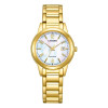 Montre Citizen Ladies - Eco-drive Cadran Blanc Bracelet Acier Inoxydable