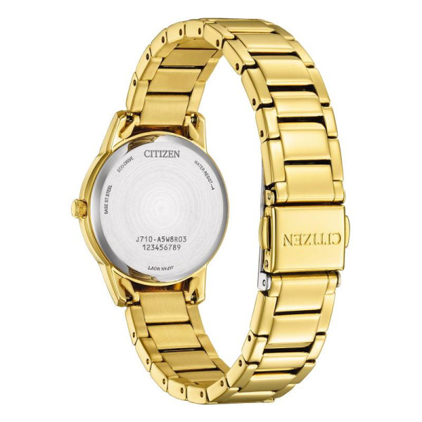 Montre Citizen Ladies - Eco-drive Cadran Blanc Bracelet Acier Inoxydable