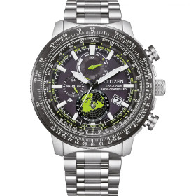 Montre Citizen Promaster Sky Radio Controlled Cadran Noir Bracelet Acier Inoxydable