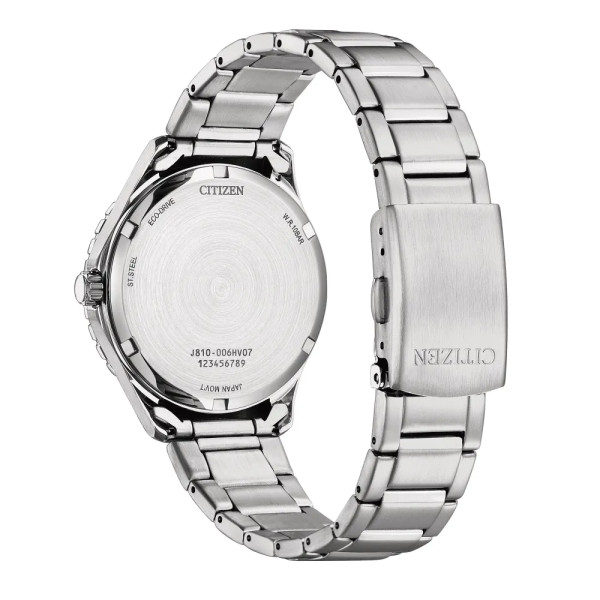 Montre Citizen Platform Sporty - Eco-drive Cadran Vert Bracelet Acier Inoxydable