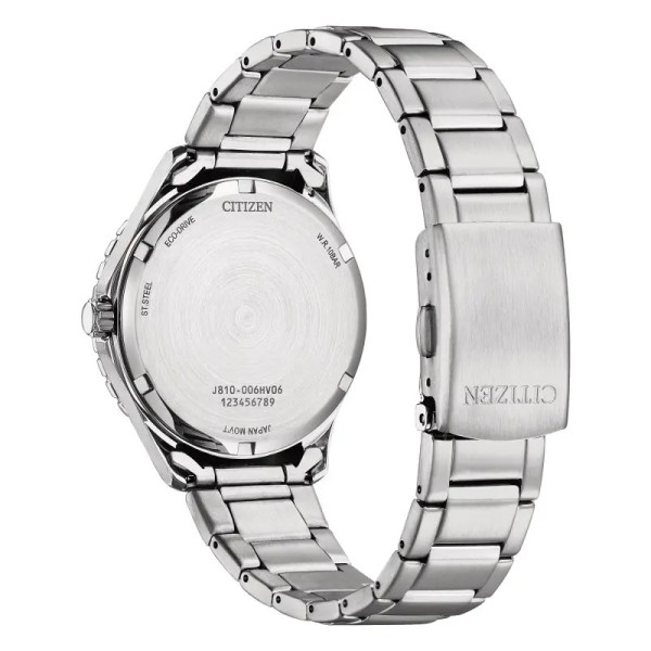 Montre Citizen Platform Sporty - Eco-drive Cadran Bleu Bracelet Acier Inoxydable