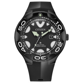 Montre Citizen Promaster Marine Eco-drive Orca Special Edition Cadran Noir Bracelet Caoutchouc