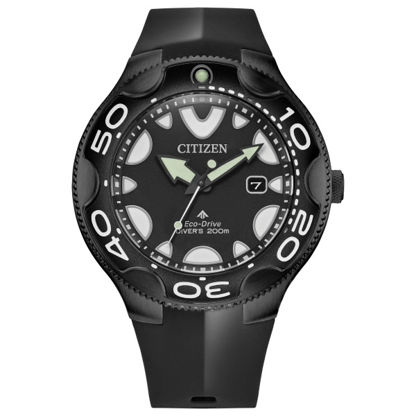 Montre Citizen Promaster Marine Eco-drive Orca Special Edition Cadran Noir Bracelet Caoutchouc