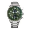 Montre Citizen Platform Urban Chronograph Cadran Vert Bracelet Acier Inoxydable