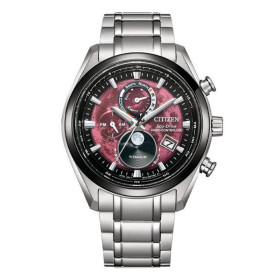 Montre Citizen Radio Controlled Moonphase Cadran Noir Bracelet Titane