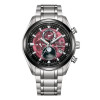Montre Citizen Radio Controlled Moonphase Cadran Noir Bracelet Titane