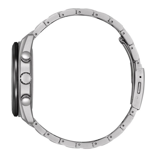 Montre Citizen Radio Controlled Moonphase Cadran Noir Bracelet Titane