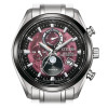 Montre Citizen Radio Controlled Moonphase Cadran Noir Bracelet Titane