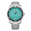Montre Citizen Sunset Eco-drive Cadran Vert Bracelet Acier Inoxydable