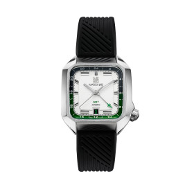 Montre MARCH LA.B AM2 GMT Automatique White Bracelet Silicone