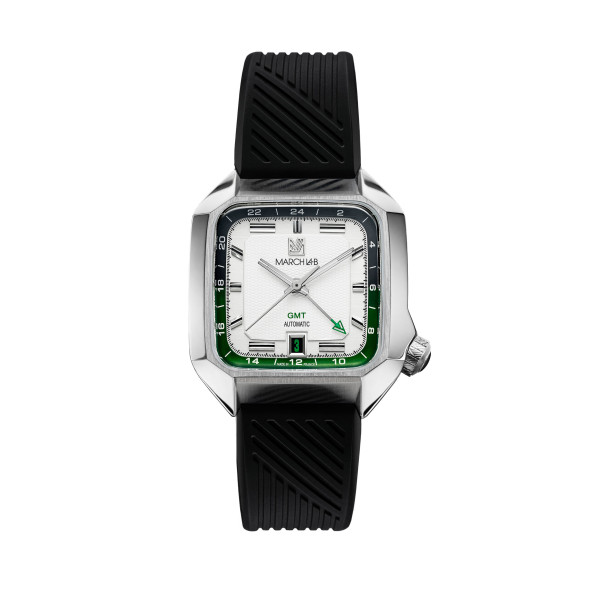 Montre MARCH LA.B AM2 GMT Automatique White Bracelet Silicone