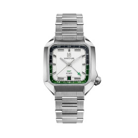 Montre MARCH LA.B AM2 GMT Automatique White Bracelet Acier