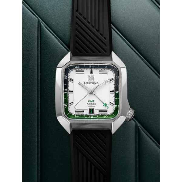 Montre MARCH LA.B AM2 GMT Automatique White Bracelet Silicone