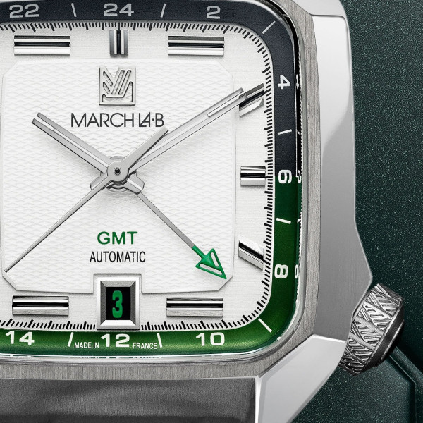 Montre MARCH LA.B AM2 GMT Automatique White Bracelet Silicone