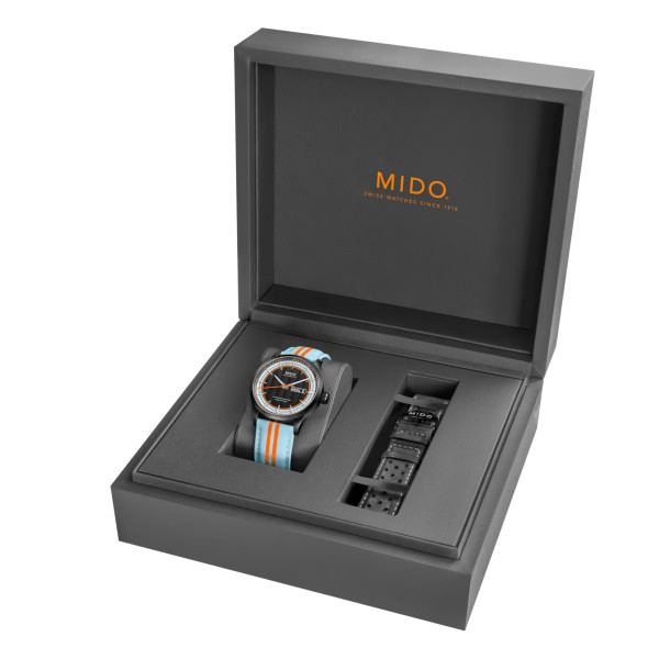 Montre Mido Multifort Chronometer 1 Racer 42mm Cadran Noir Bracelet Cuir