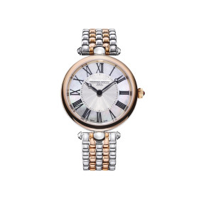 Montre Frederique Constant Classics Art Deco Round Quartz Cadran Nacre Bracelet Acier inoxydable