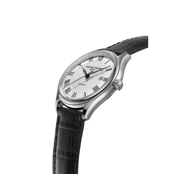 Montre Frederique Constant Classics Automatic Automatique Cadran Argent Bracelet Cuir de veau
