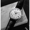 Montre Frederique Constant Classics Automatic Automatique Cadran Argent Bracelet Cuir de veau