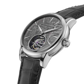 Montre Frederique Constant Manufacture Classics Tourbillon Cadran Gris Bracelet Cuir Alligator
