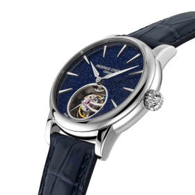 Montre Frederique Constant Manufacture Classic Tourbillon Cadran Bleu Bracelet Cuir Alligator