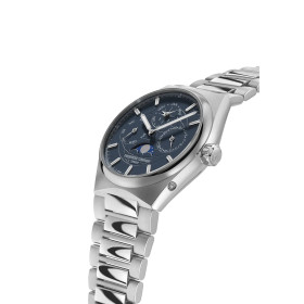 Montre Frederique Constant Highlife Perpetual Calendar Manufacture Cadran Bleu Bracelet Acier inoxydable