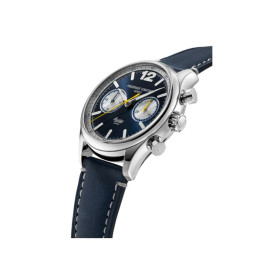 Montre Frederique Constant Classics Vintage Rally Healey Chronograph Automatic Automatique Cadran Bleu Bracelet Cuir de veau