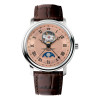 Montre Frederique Constant Classics Heart Beat Moonphase Date Automatique Cadran Saumon Bracelet Cuir de veau