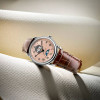 Montre Frederique Constant Classics Heart Beat Moonphase Date Automatique Cadran Saumon Bracelet Cuir de veau