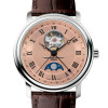 Montre Frederique Constant Classics Heart Beat Moonphase Date Automatique Cadran Saumon Bracelet Cuir de veau