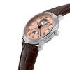 Montre Frederique Constant Classics Heart Beat Moonphase Date Automatique Cadran Saumon Bracelet Cuir de veau