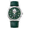 Montre Frederique Constant Classics Heart Beat Moonphase Date Automatique Cadran Vert Bracelet Cuir de veau