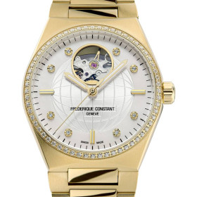 Montre Frederique Constant Highlife Ladies Automatic Heart Beat Automatique Cadran Nacre Bracelet Acier inoxydable