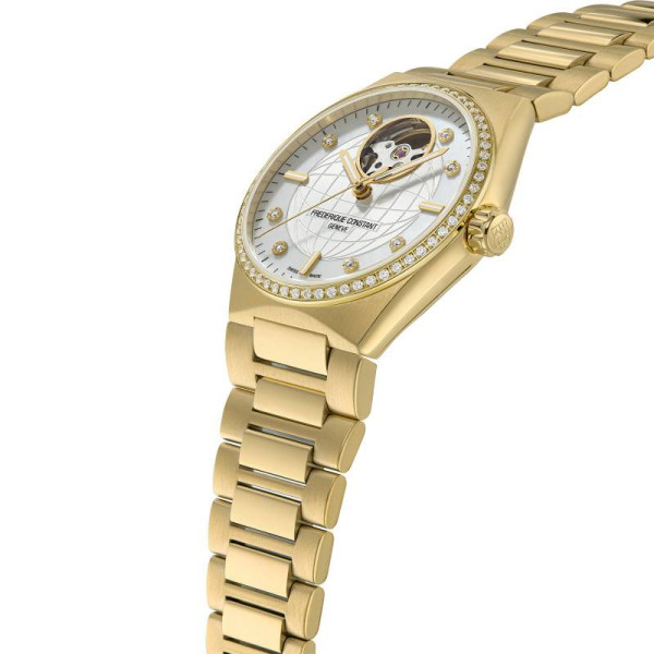 Montre Frederique Constant Highlife Ladies Automatic Heart Beat Automatique Cadran Nacre Bracelet Acier inoxydable