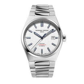 Montre Frederique Constant Highlife Automatic Cosc Automatique Cadran Argent Bracelet Acier inoxydable