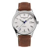 Montre Frederique Constant Classics Index Automatic Automatique Cadran Argent Bracelet Cuir de veau