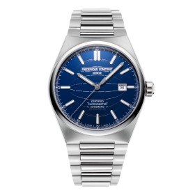 Montre Frederique Constant Highlife Automatic Cosc Automatique Cadran Bleu Bracelet Acier inoxydable