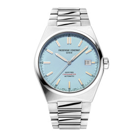 Montre Frederique Constant Highlife Automatic Cosc Automatique Cadran Bleu Bracelet Acier inoxydable