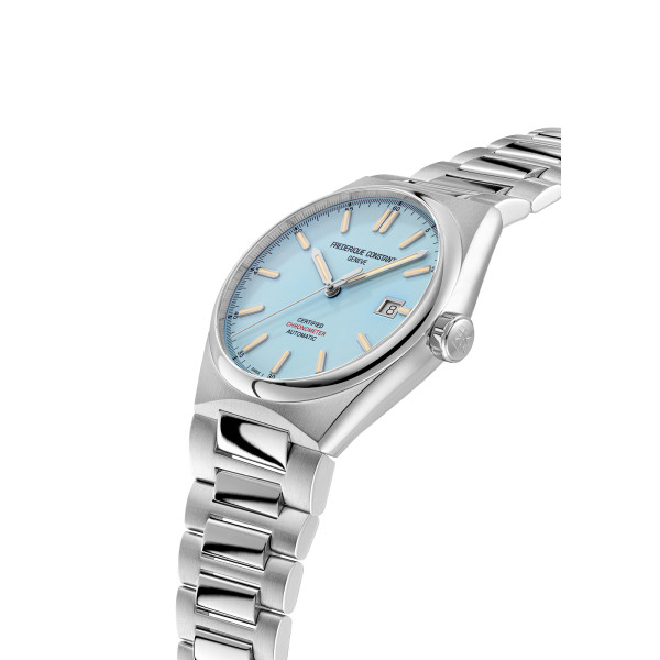 Montre Frederique Constant Highlife Automatic Cosc Automatique Cadran Bleu Bracelet Acier inoxydable