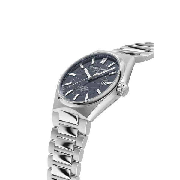 Montre Frederique Constant Highlife Automatic Cosc Automatique Cadran Bleu Bracelet Acier inoxydable