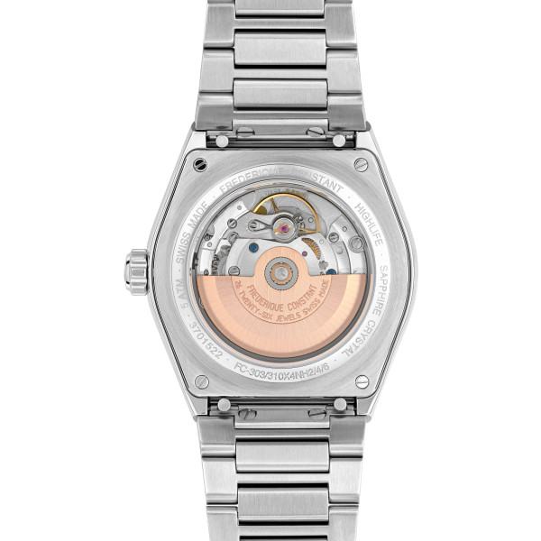 Montre Frederique Constant Highlife Automatic Cosc Automatique Cadran Bleu Bracelet Acier inoxydable