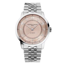 Montre Frederique Constant Classics Premiere Automatique Cadran Rose Bracelet Acier inoxydable