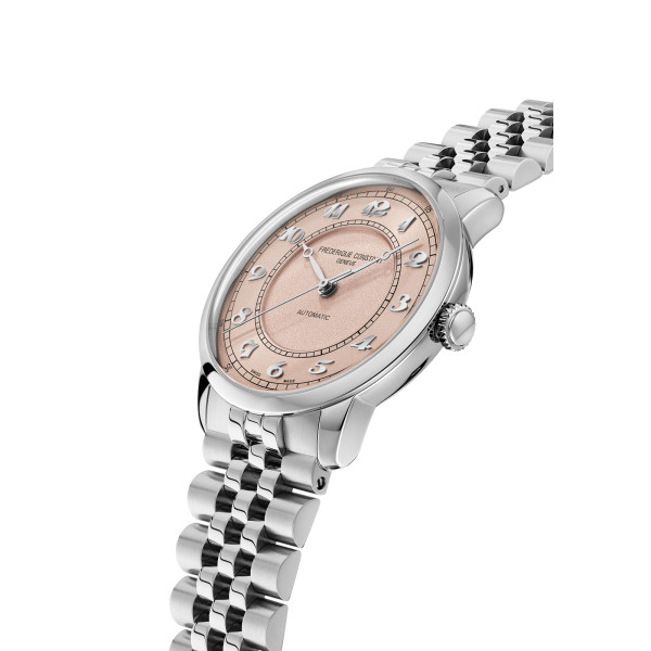 Montre Frederique Constant Classics Premiere Automatique Cadran Rose Bracelet Acier inoxydable
