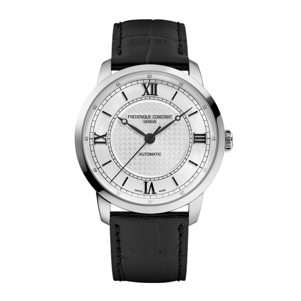 Montre Frederique Constant Classics Premiere Automatique Cadran Argent Bracelet Cuir de veau