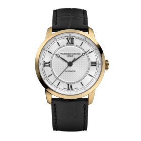 Montre Frederique Constant Classics Premiere Automatique Cadran Argent Bracelet Cuir de veau