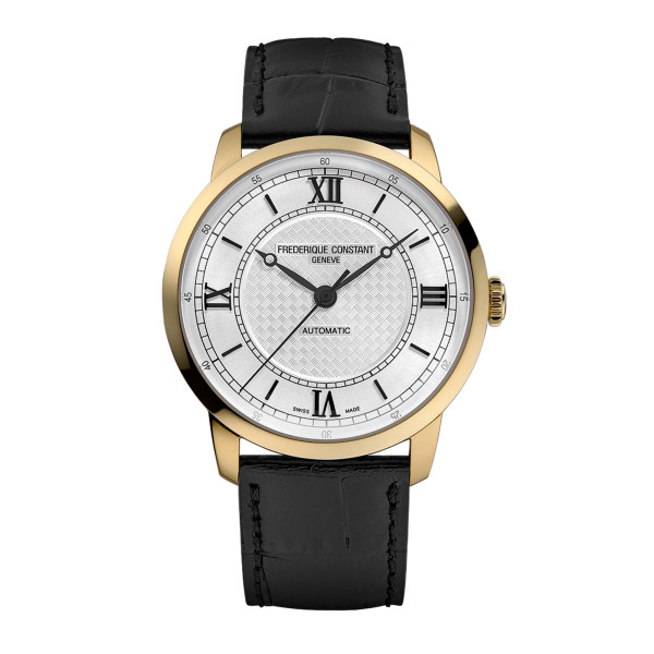 Montre Frederique Constant Classics Premiere Automatique Cadran Argent Bracelet Cuir de veau