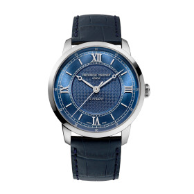 Montre Frederique Constant Classics Premiere Automatique Cadran Bleu Bracelet Cuir de veau