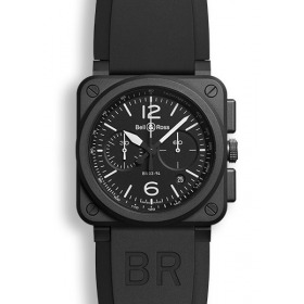 Montre BR03-94 automatique en céramique noire mat BELL & ROSS
