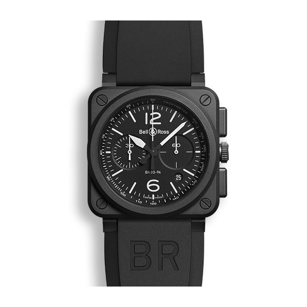 Montre BR03-94 automatique en céramique noire mat BELL & ROSS